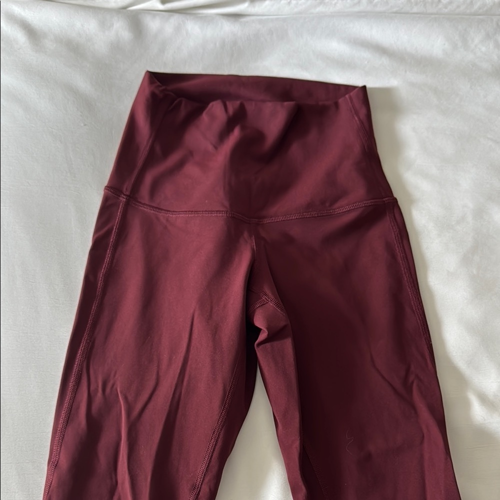 lululemon Wine Burgundy Leggings - Picture 5 of 5